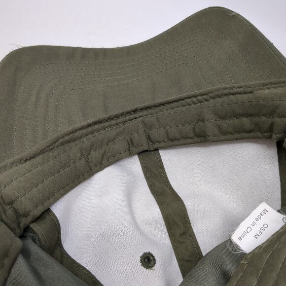 Unbranded Slideback Baseball Hat Green One Size Casual Vent Holes Blank - Picture 8 of 9